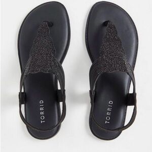 Torrid Women’s Rhinestone Stretch Strap Sandal Size 9W